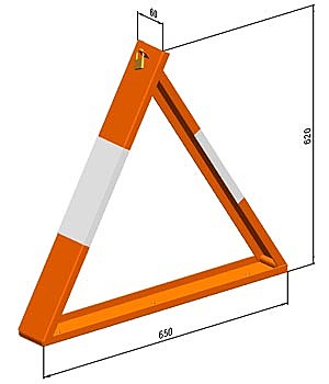 Барьер парковочный треугольник